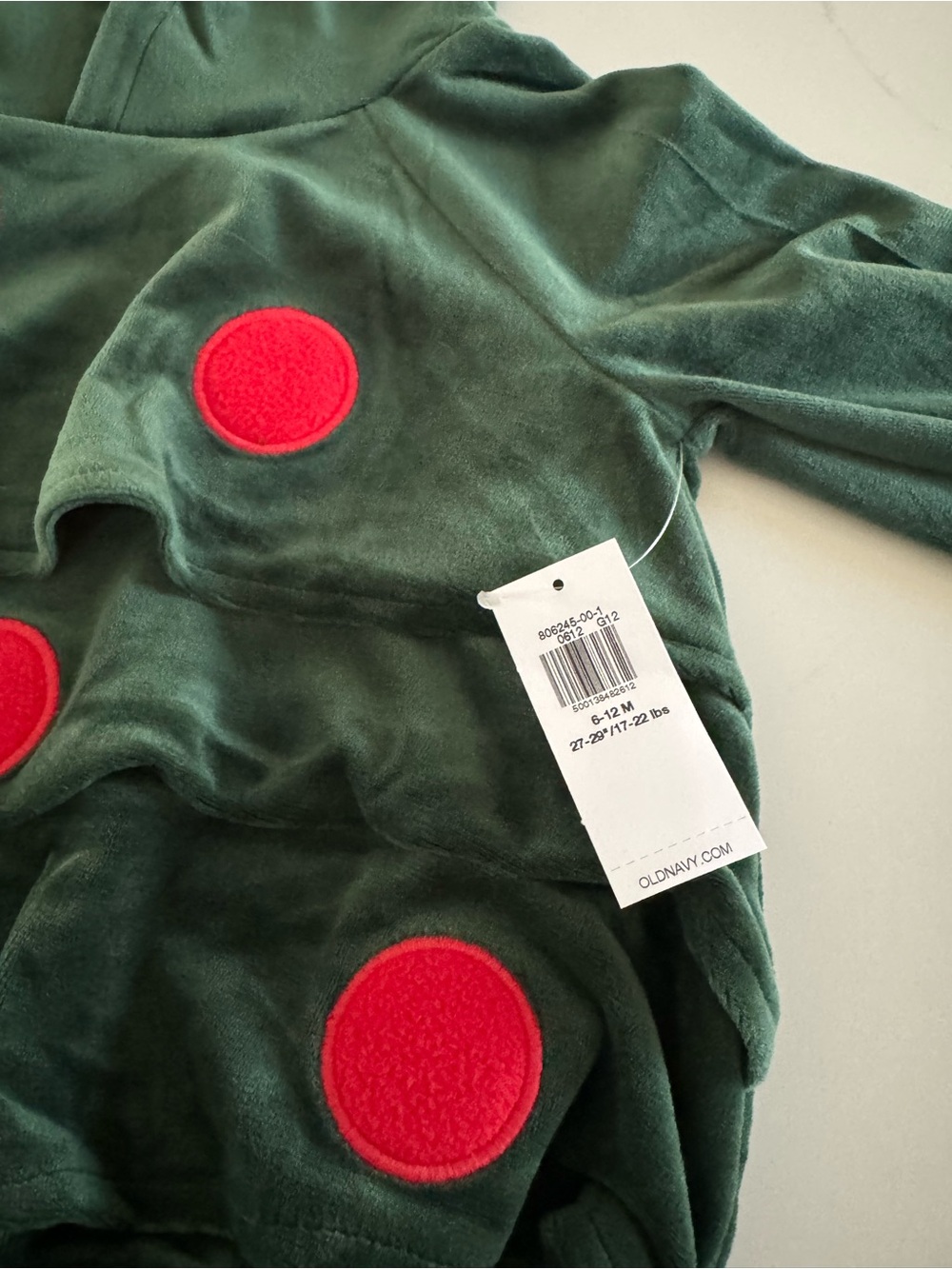 Holiday Tree Baby Romper or Costume 6-12M - Picture 6 of 6